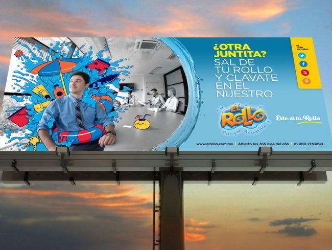 El Rollo Water Park Billboard